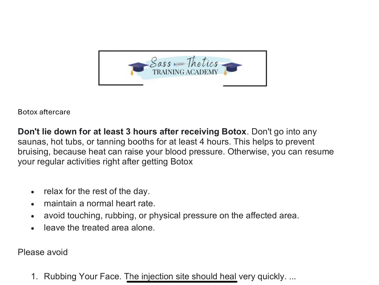 FREE DOCUMENT. BOT@x AFTER CARE FORM .EDIT THEM ACCORDINGLY