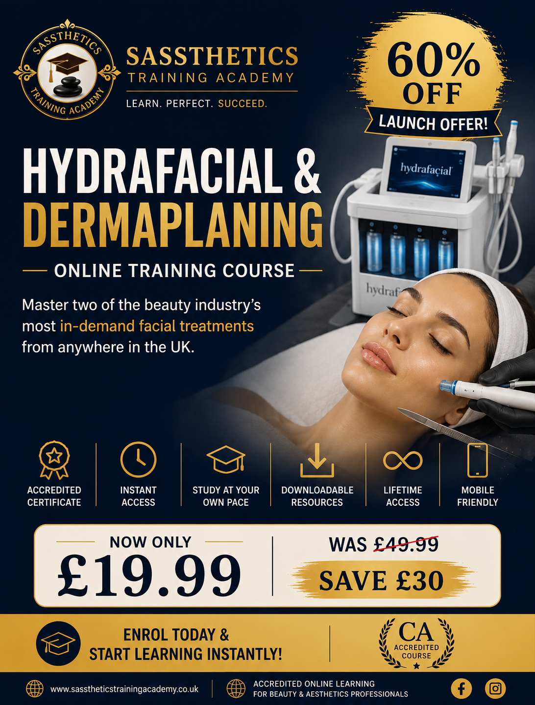 HydraFacial & Dermaplaning Online Training Course*