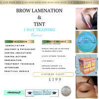Brow Lamination Training Course  CHOOSE YOUR OWN DATES pay £85 today, the remainder on the day of your course