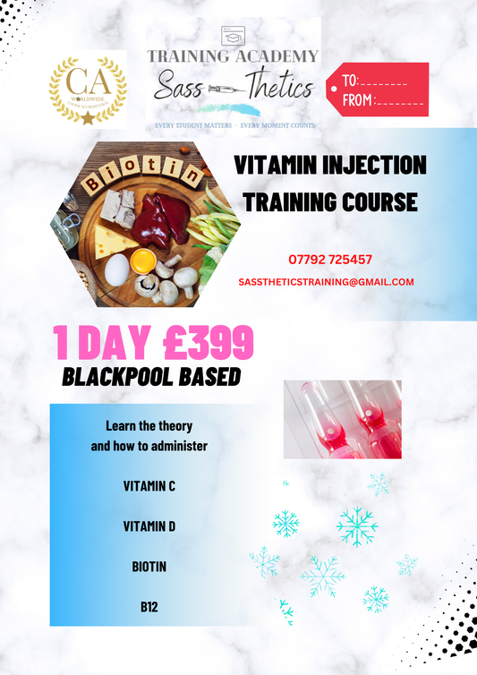 Career for Christmas Voucher -Vitamin Injections Training Course .