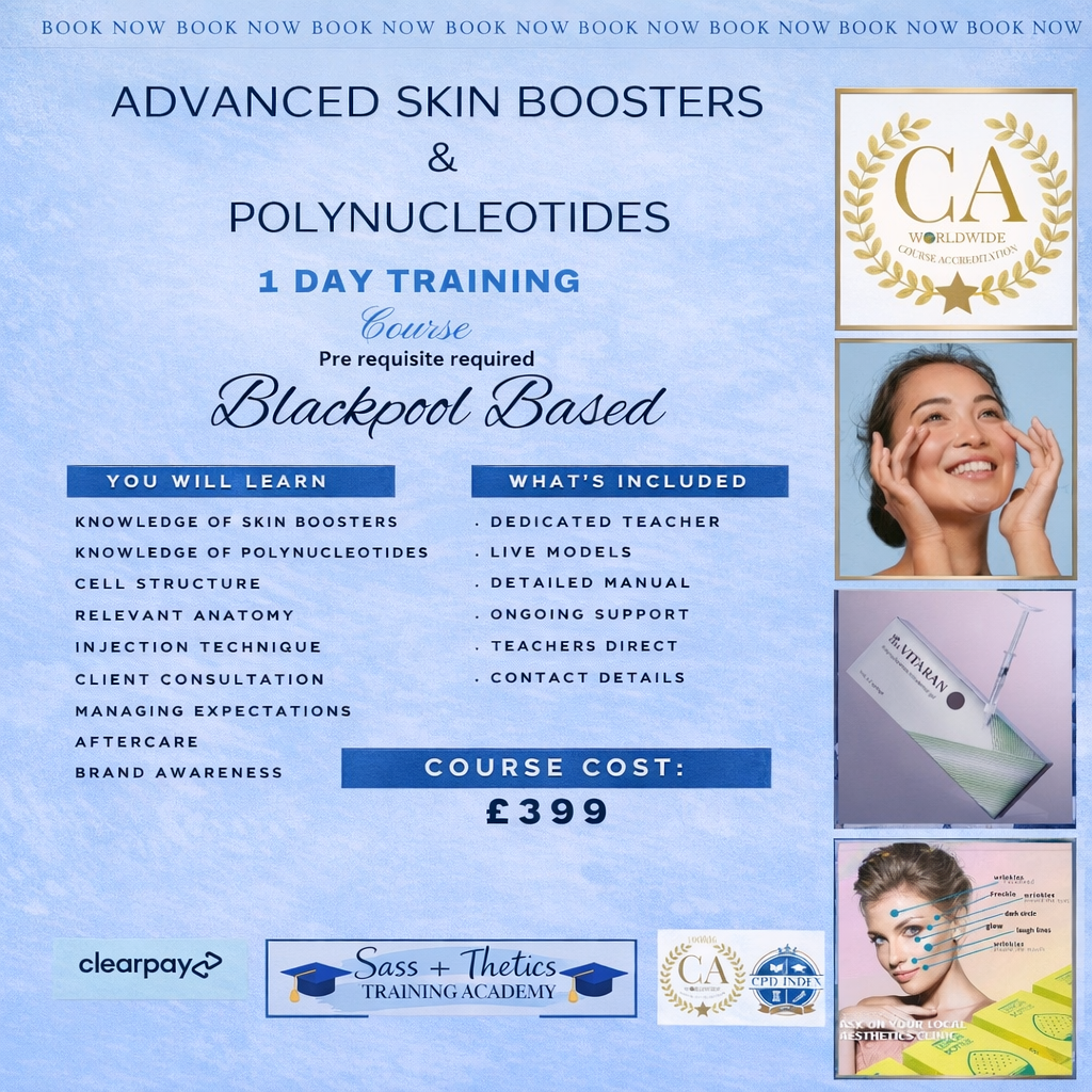 Advanced Skin Boosters and Polynucleotides Training Course    17th April 2026