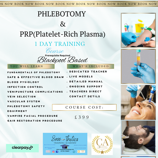 Phlebotomy & PRP Training Course -Tuesday 27th May . 2025💉