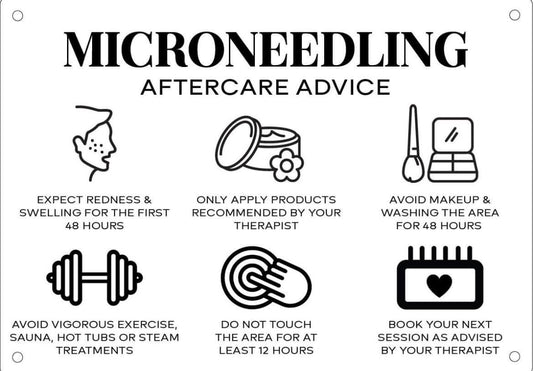 FREE DOCUMENT.MICRONEEDLING AFTER CARE POSTER. EDIT THEM ACCORDINGLY