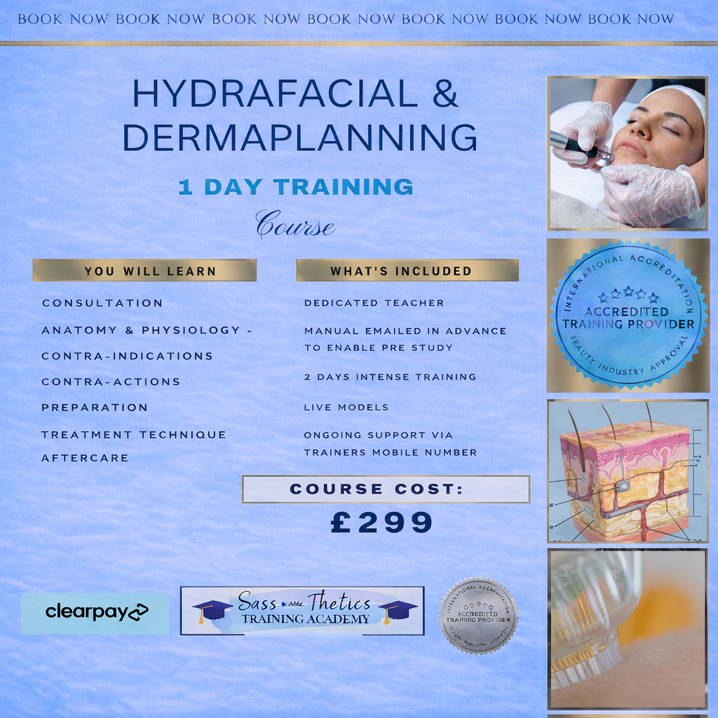 Dermaplaning  and Hydro Facial  Training Course £399 . 2nd February  2026. Pay 50% today.