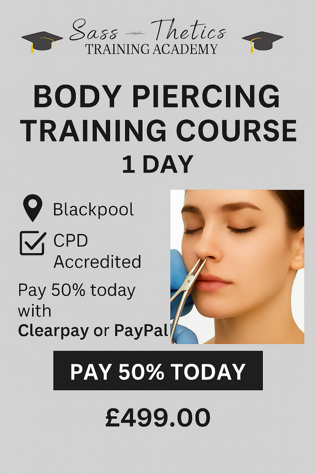 Body Piercing  Training 26th November 2025