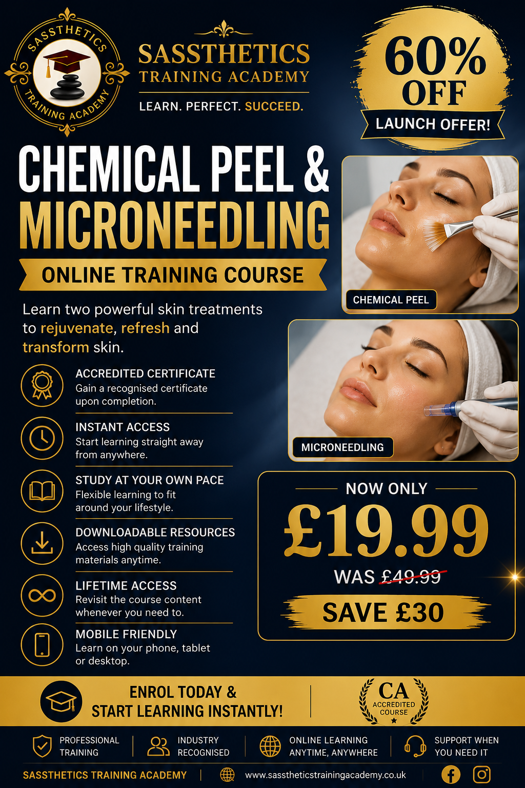 CHEMICAL PEEL & MICRONEEDLING ONLINE TRAINING COURSE*