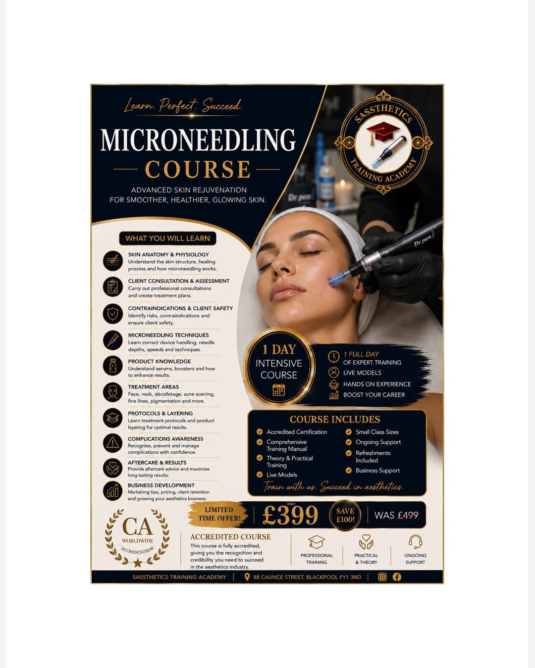 Microneedling  Training Course Blackpool