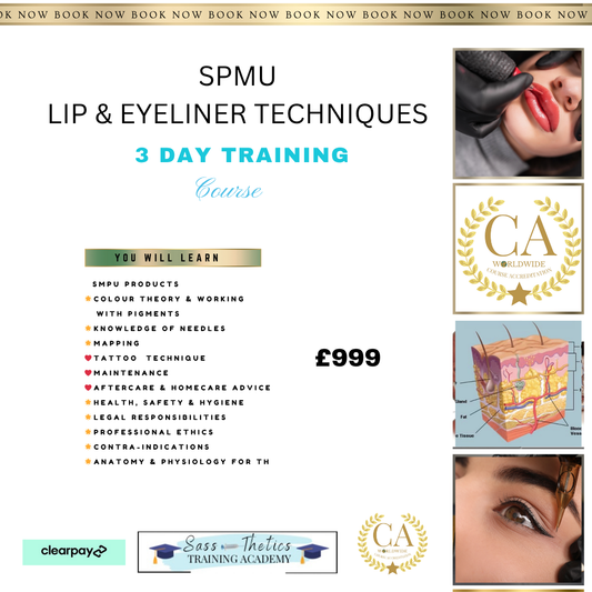 🌟SPMU LIP & EYELINER  Training course 🌟3 days  .                                                                                              4th, 5th &11th August 2025 . Pay 50% today and the remainder on your training day 🌟🌟