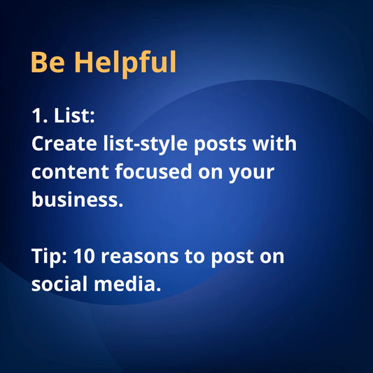 FREE DOCUMENT -CONTENT IDEAS FOR SOCIAL MEDIA . EDIT THEM ACCORDINGLY