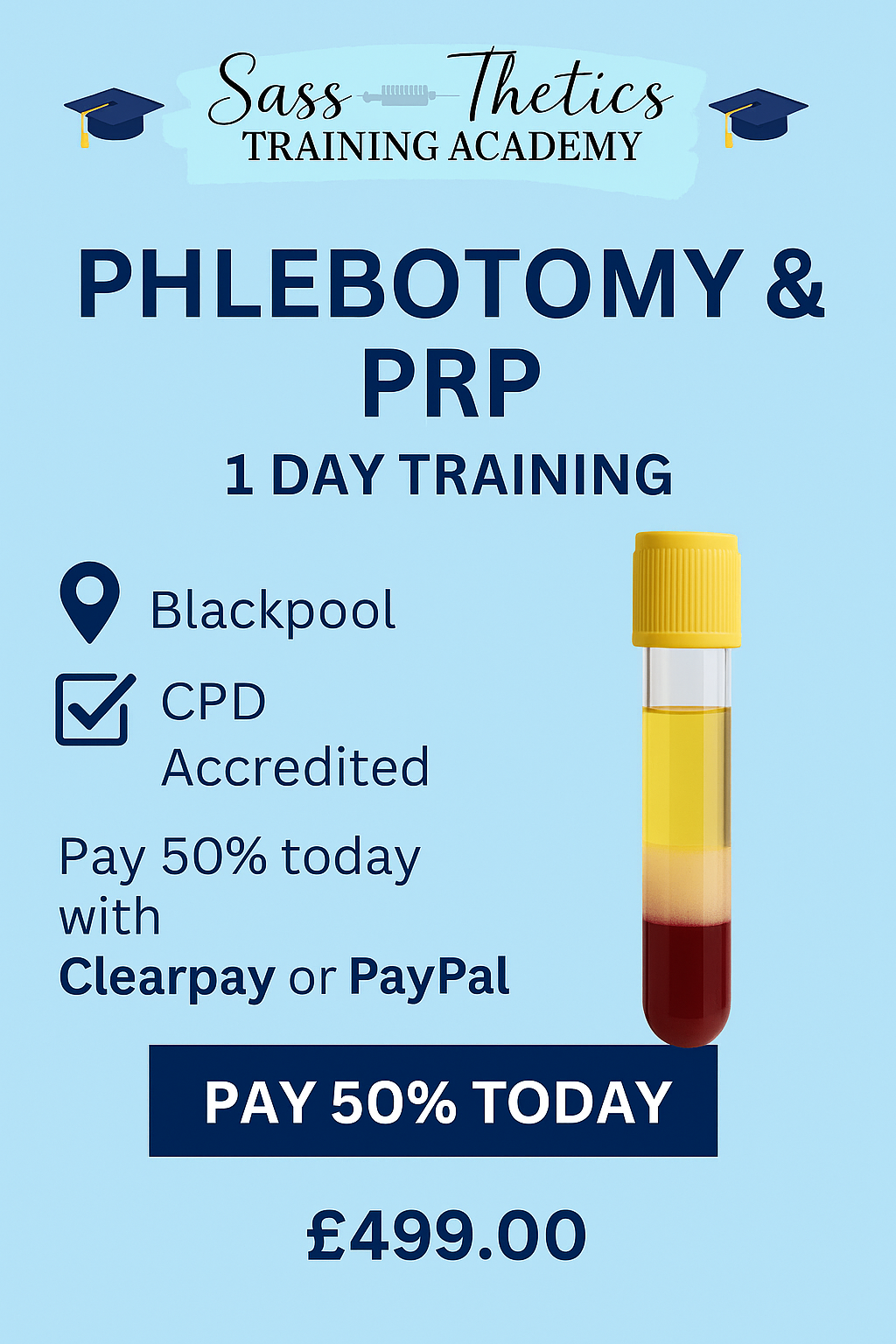Phlebotomy & PRP Training Course .MONDAY 3RD November - 2025💉