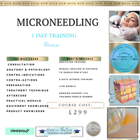 Microneedling  Training Course Friday 4th April 2025 -£299-pay 50% at time of booking, the rest on your training day.